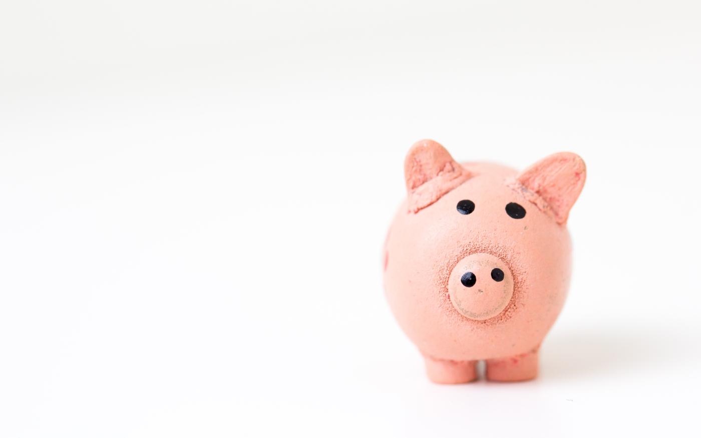 pink pig figurine on white surface by Fabian Blank courtesy of Unsplash.